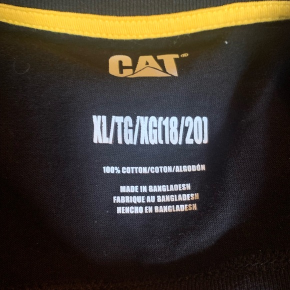 👚 2/$15 CAT (Caterpillar Brand) T-Shirt, Youth Sz 18-20, Brand New w Tags! - Picture 4 of 6
